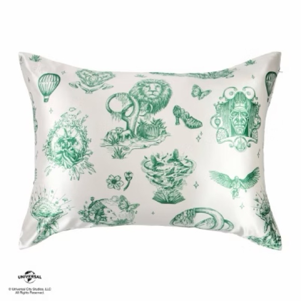 Blissy Green 100% Silk Pillowcase Wicked Katie Kime - Picture 6 of 6